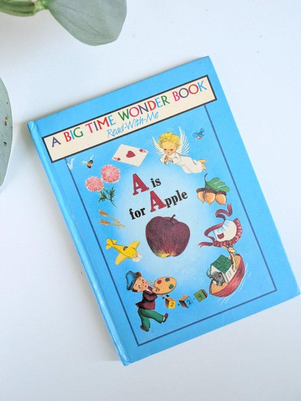 3/$35✨Vintage Mid-Century A Is for Apple Wonder Book Hardcover | Retro Big Time